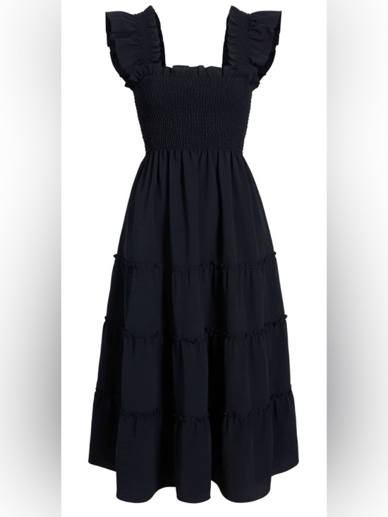 Hill House Dresses & Skirts - NWT Hill House Ellie Nap Dress Black XS Smocked Ruffle Tiered Maxi